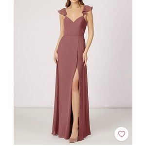 Azazie Everett dress in desert rose size A2